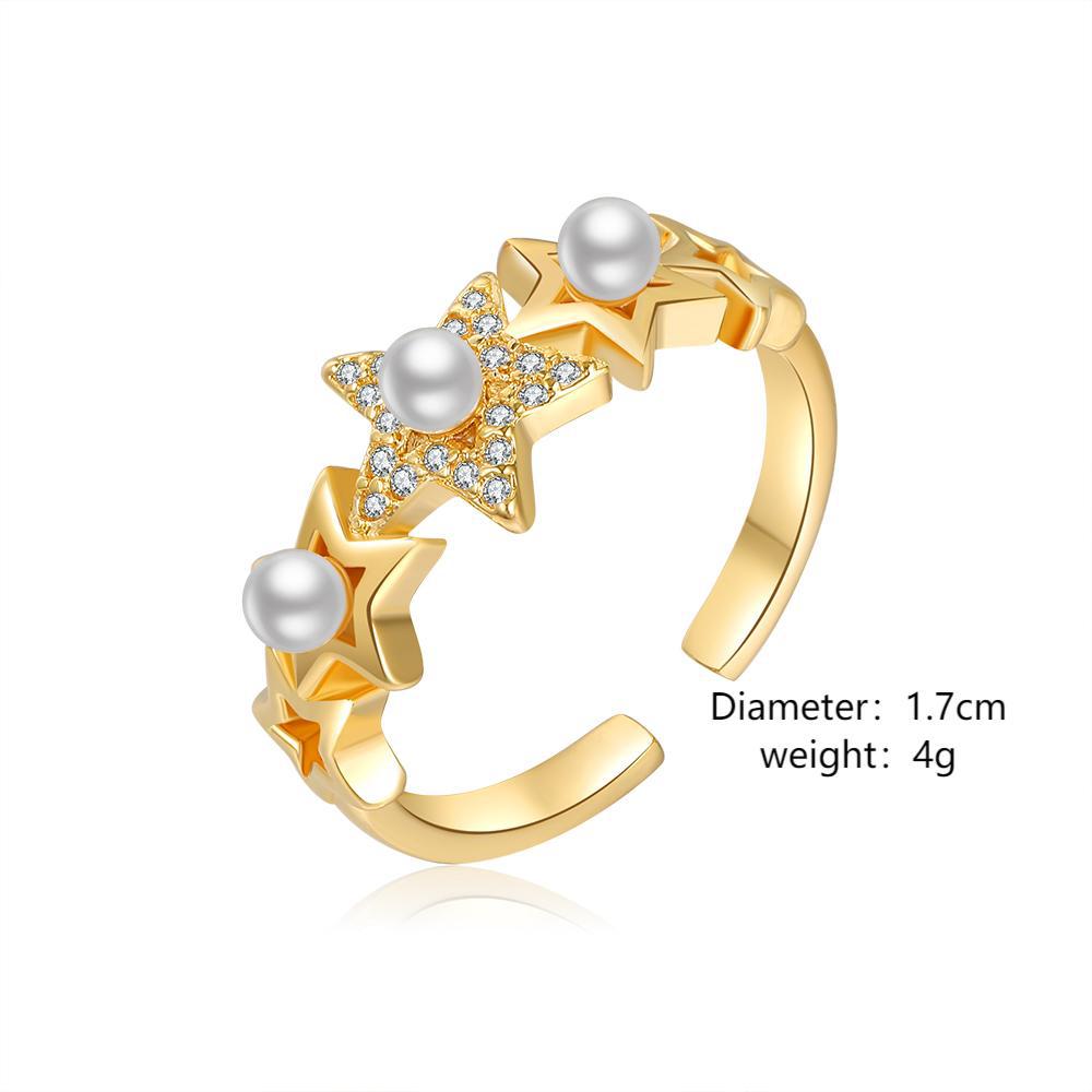 Damenring mit Sternen und Perlen Shop Nory