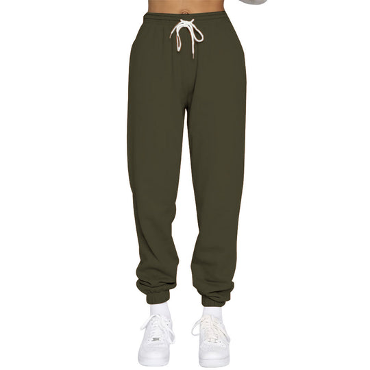 Damen nan High‑Waist Relax-Jogginghose mit elastischem Komfortbund, Kordelzug und gerippten Knöchelbündchen Shop Nory
