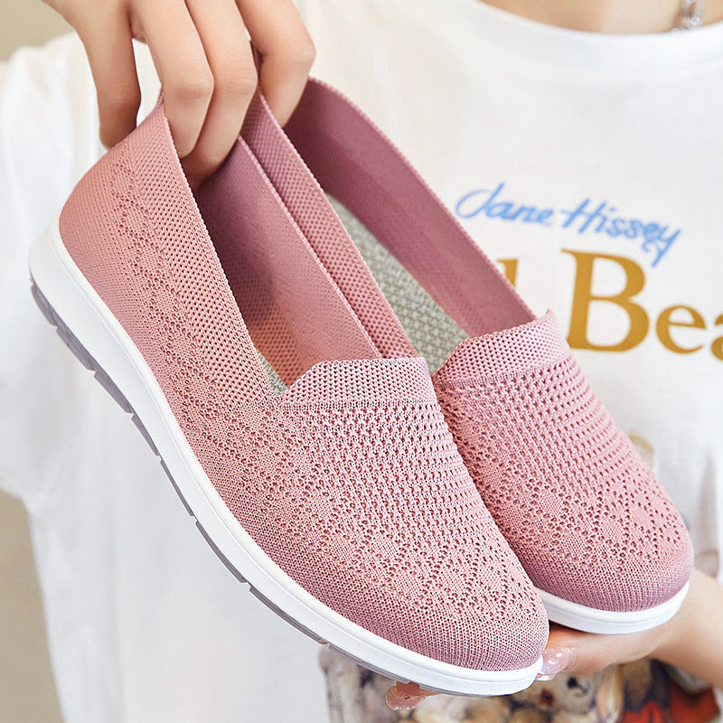 Damen nan nahtloser Strick-Slipper mit elastischem Einstieg und dämpfender EVA-Laufsohle Shop Nory