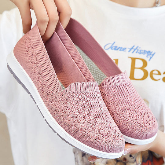 Damen nan nahtloser Strick-Slipper mit elastischem Einstieg und dämpfender EVA-Laufsohle Shop Nory