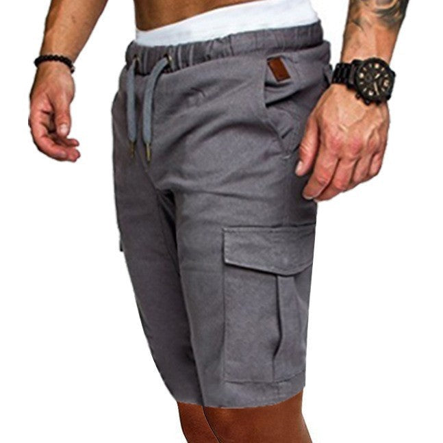 Herren Cargo-Shorts mit elastischem Bund und praktischen Taschen