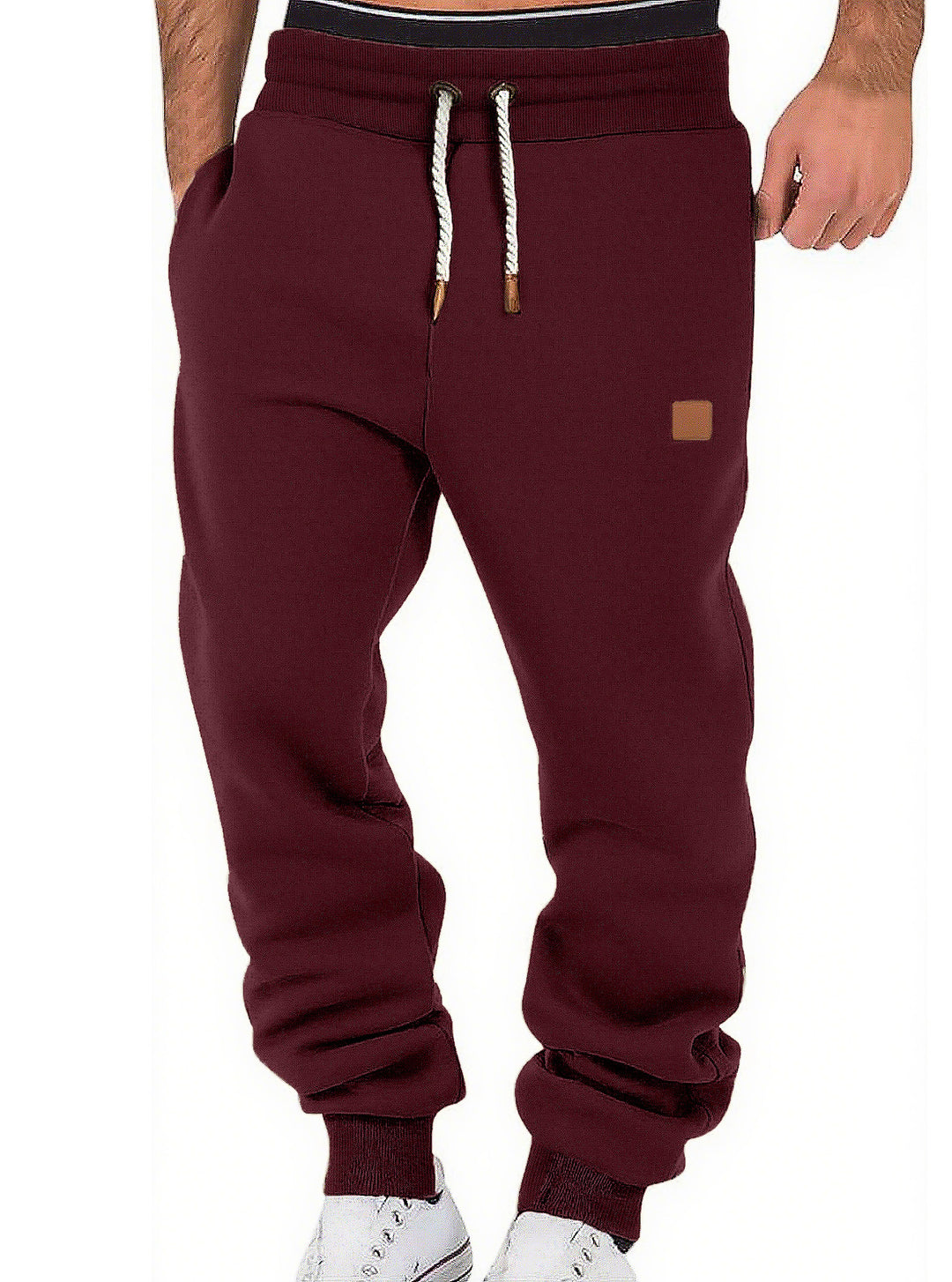Herren Relax-Fit Fleece-Jogginghose mit Bündchen und Kordelzug Shop Nory