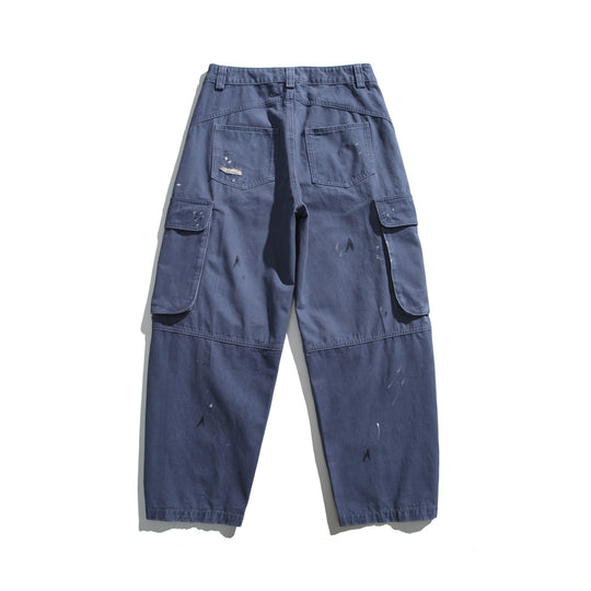Herren Cargo-Hose im Used-Look mit Distressed-Details und aufgesetzten Klappentaschen Shop Nory