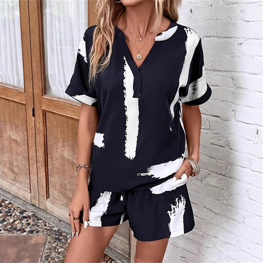Damen modischer Jumpsuit mit stilvollem Farbblock-Design und elastischem Bund Shopnory