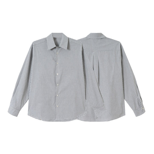 Unisex Oversized Karo-Hemd im Relaxed-Fit mit abgerundetem Saum Shop Nory