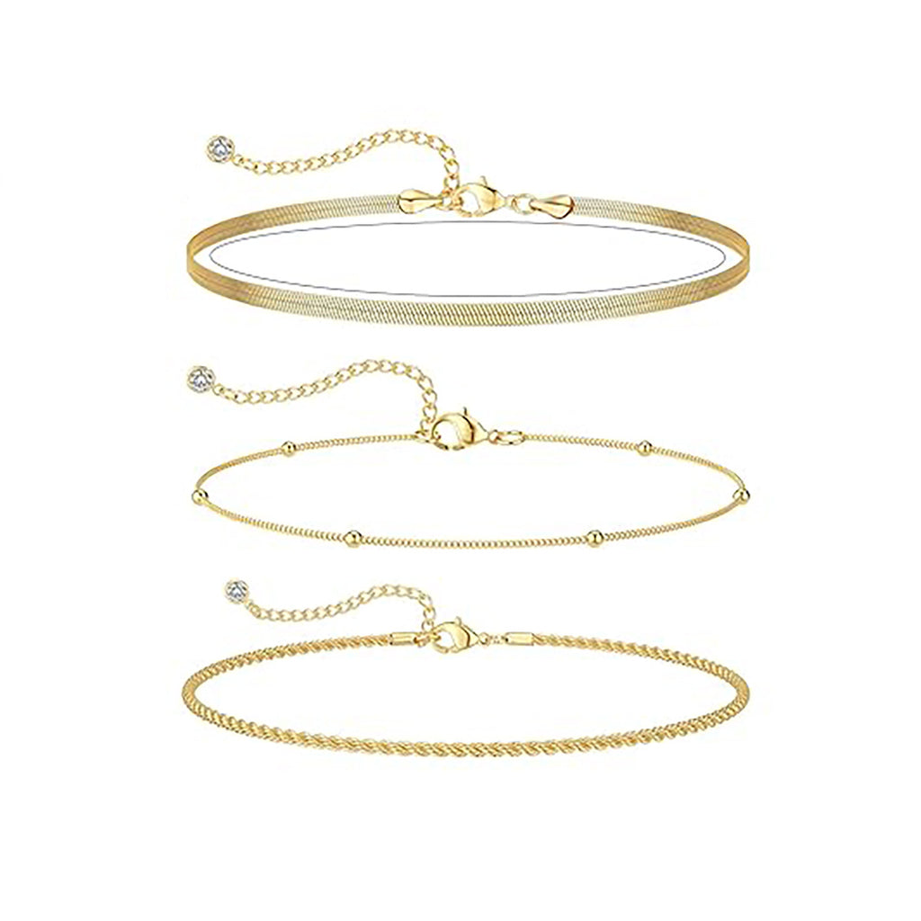 Damen Armbandset mit eleganten Glieder- und filigranen Kettendesigns Shop Nory