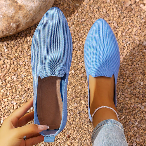 Damen nan leichte gestrickte Slipper mit Memory-Fußbett und rutschfester Sohle Shop Nory