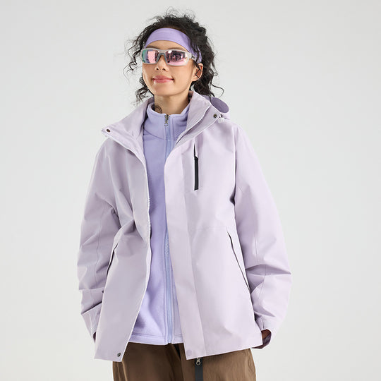 Damen Leichte wasserdichte Parka-Kapuzenjacke mit versiegelten Nähten und Kordelzug Shop Nory