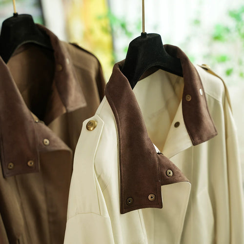Damen Modische und elegante Kurzjacke mit samtigem Kragen Shop Nory