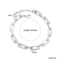 Damen Edelstahl Gliederarmband mit verstellbarem Verschluss und modernem Design Shop Nory