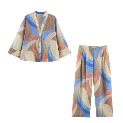 Damen Palazzo‑Hose mit weitem Bein und elastischem Bund Shop Nory