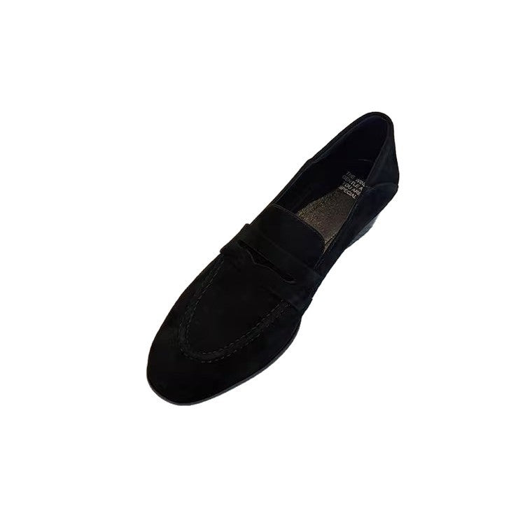 Damen Glattleder-Loafer mit niedrigem Blockabsatz und klassischem Penny-Steg Shop Nory