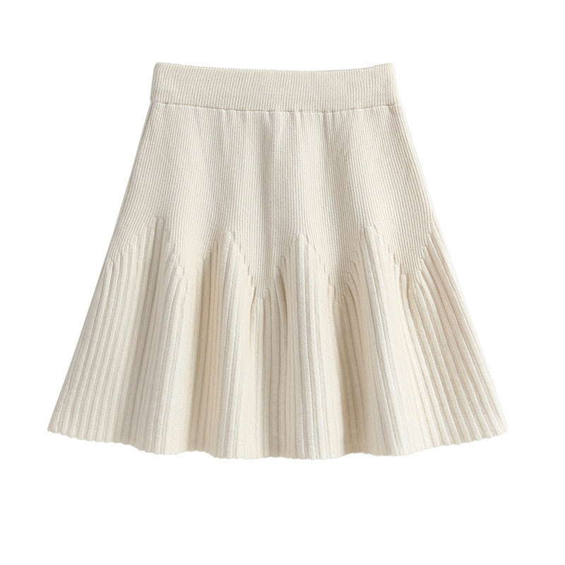 Damen Plissee-Rock mit weichem Material und elegantem Wellenmuster Shop Nory