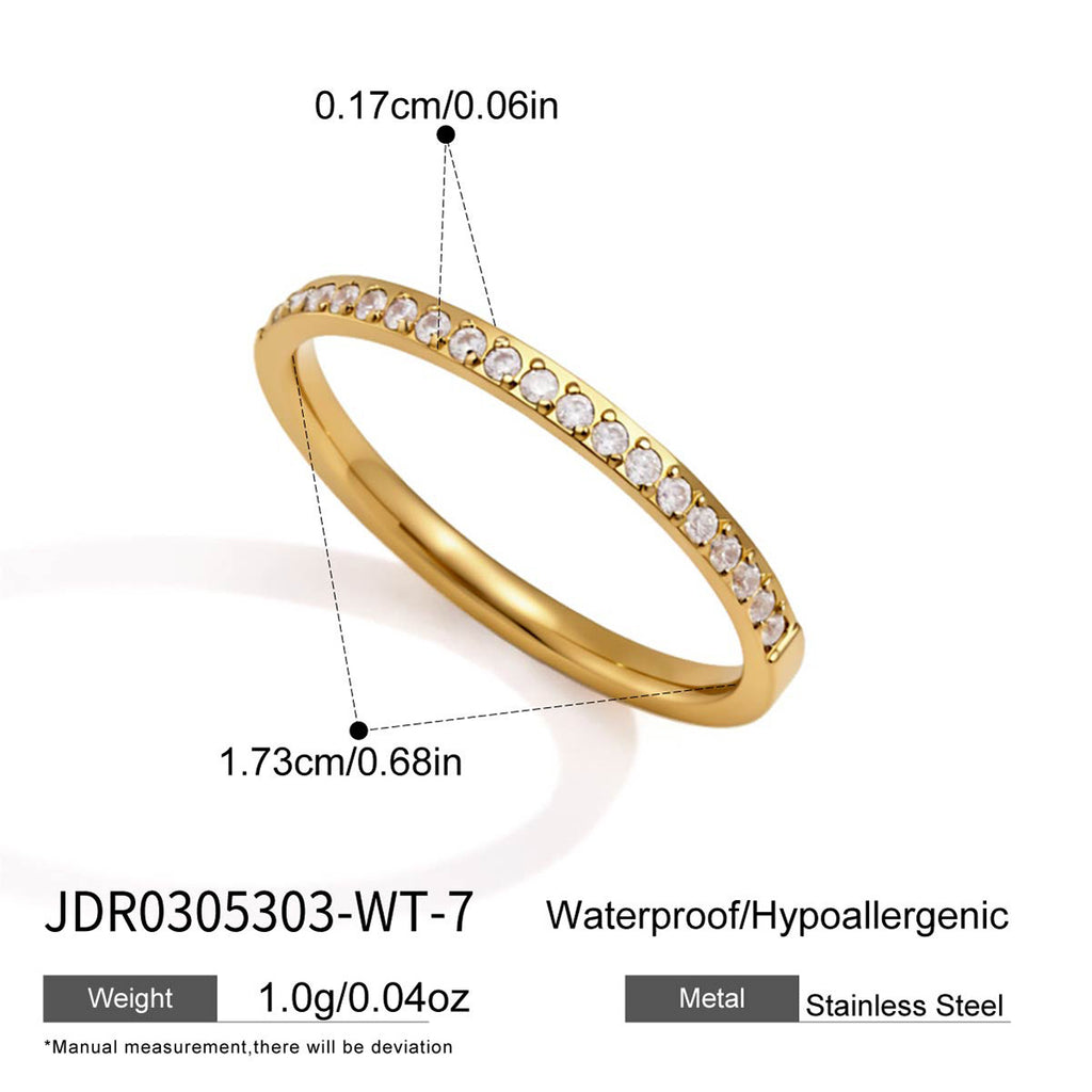 Damen eleganter Schmuckring mit strahlenden Zirkonia Shop Nory
