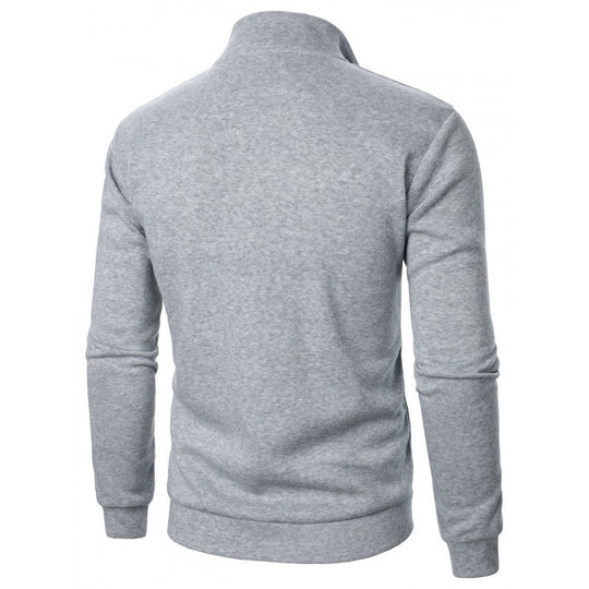 Herren Sportlicher Sweatpullover mit Stehkragen Shop Nory