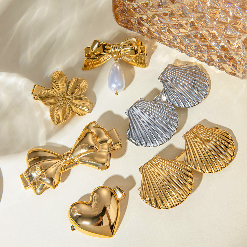 Damen Haarspange im eleganten Seestern-Design aus hypoallergenem Edelstahl Shop Nory
