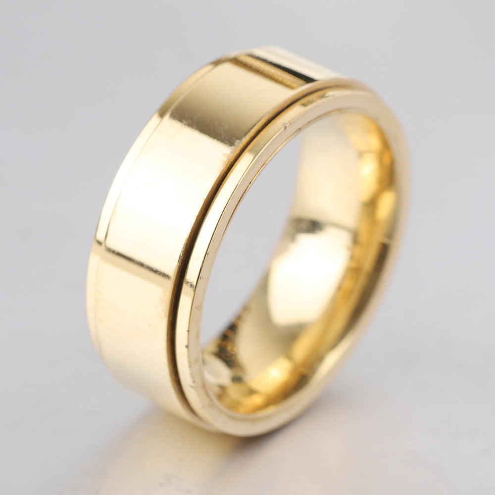 Herren Ring mit elegantem, gebürstetem Finish und polierter Kante Shop Nory