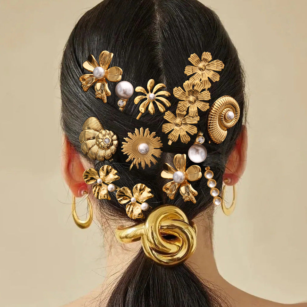 Damen Haarschmuck mit maritimen Muschelmotiven und hypoallergener Edelstahlverarbeitung Shop Nory