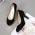 Damen klassische Pumps mit elegantem Blockabsatz und komfortabler Innenpolsterung