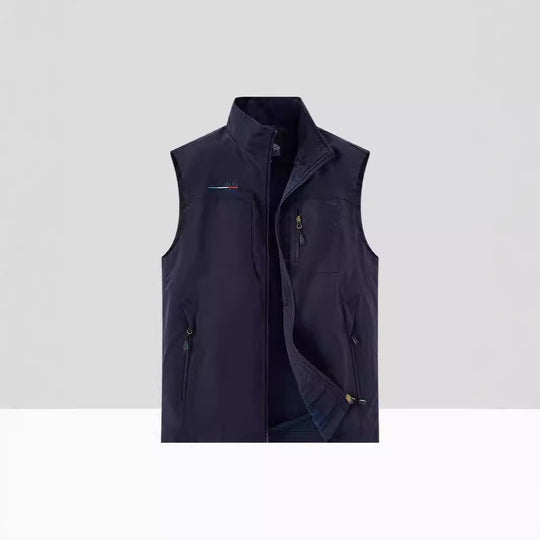 Herren Leichte multifunktionale Outdoor-Utility‑Weste mit Mesh‑Futter und mehreren Reißverschlusstaschen Shop Nory