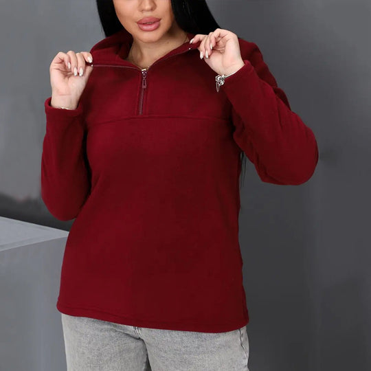 Damen kuscheliger Fleece-Pullover Shop Nory