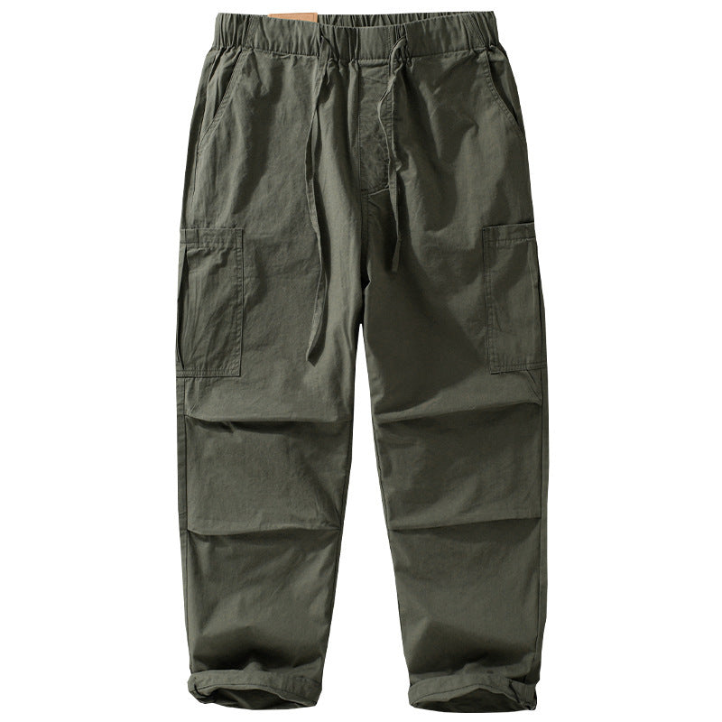 Herren Weite Cargohose im Utility‑Stil mit Kordelzug und aufgesetzten Beintaschen Shop Nory