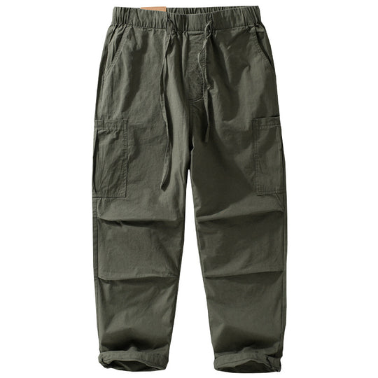 Herren Weite Cargohose im Utility‑Stil mit Kordelzug und aufgesetzten Beintaschen Shop Nory
