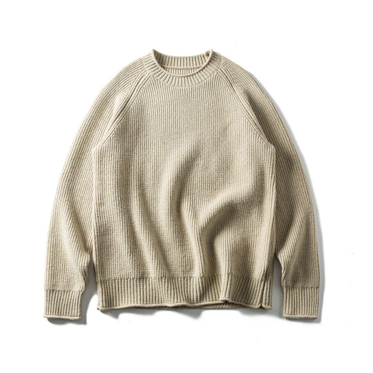 Herren Rippstrickpullover mit Rundhals und Raglanärmeln Shop Nory