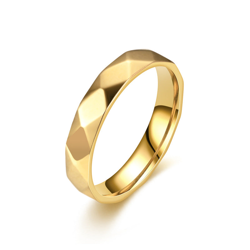 Herren Ring mit facettiertem Design aus hochwertigem Edelstahl Shop Nory