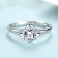 Damen filigraner Ring mit elegantem Kristall Shop Nory