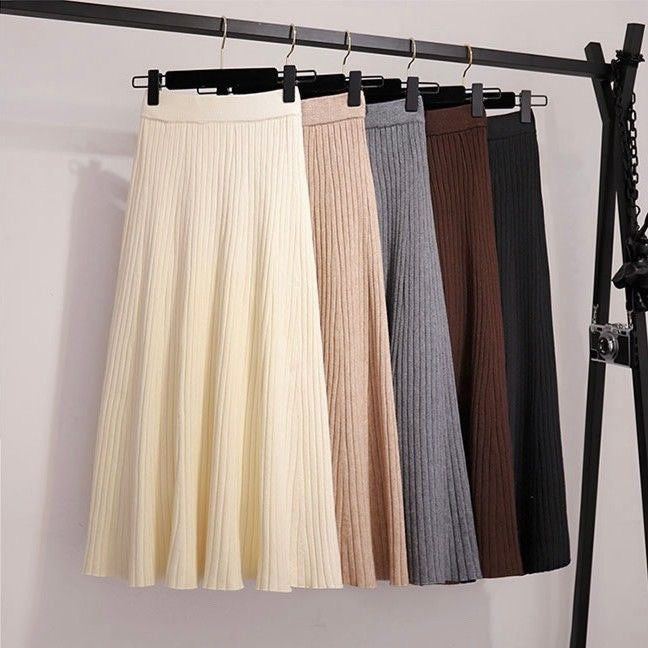 Damen Fließender Plisseerock Shop Nory