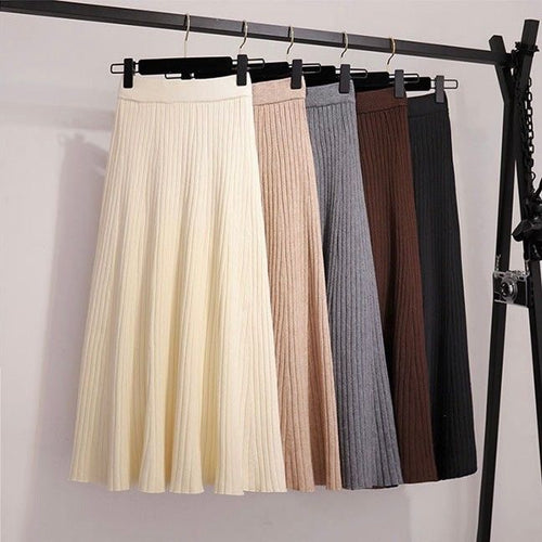Damen Fließender Plisseerock Shop Nory