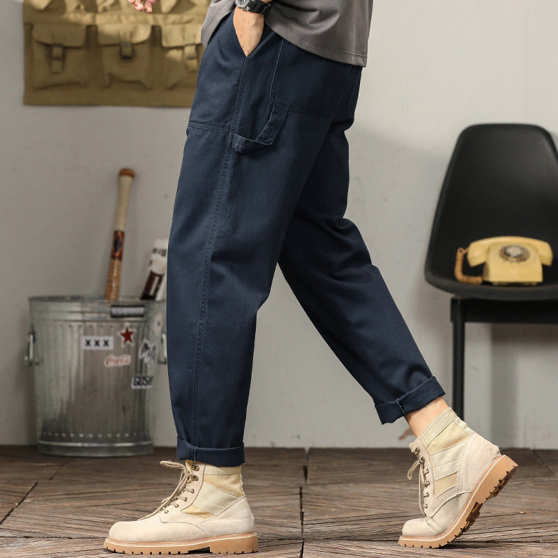 Herren Tapered-Cargohose im Utility-Stil mit gekrempeltem Saum und elastischem Bund Shop Nory