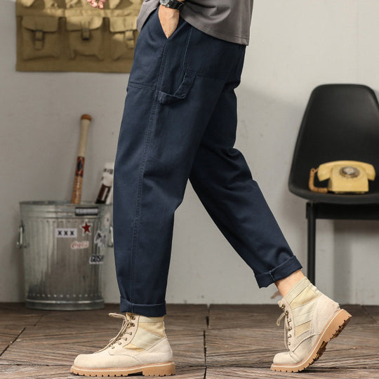 Herren Tapered-Cargohose im Utility-Stil mit gekrempeltem Saum und elastischem Bund Shop Nory