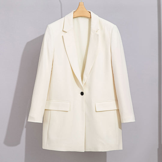 Damen Longline-Blazer mit geradem Schnitt und dezenten Pattentaschen Shop Nory