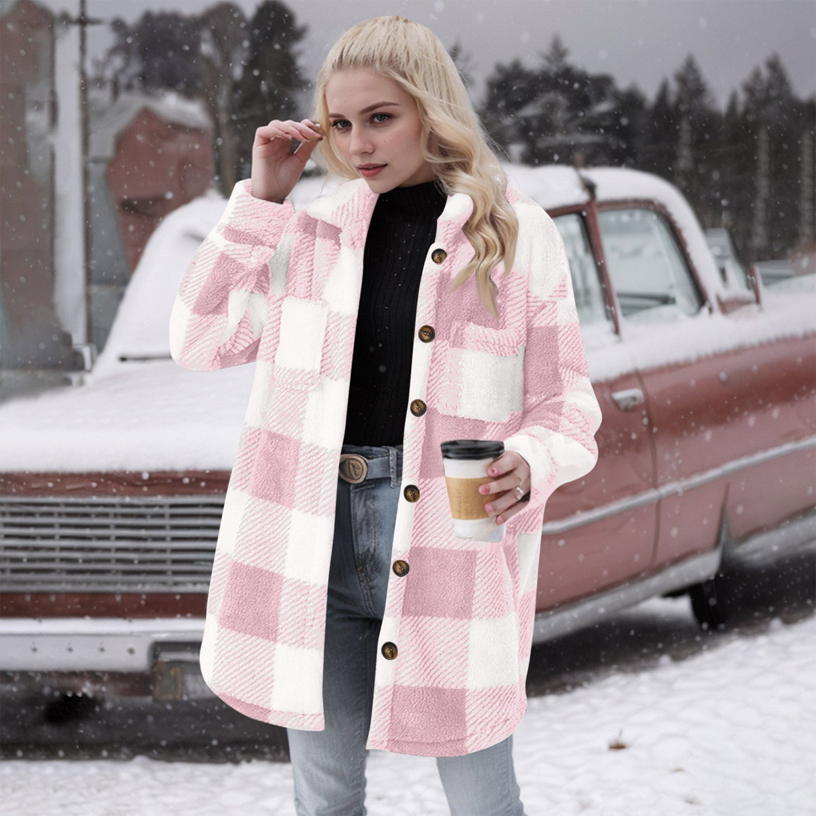 Damen Flanell-Jacke