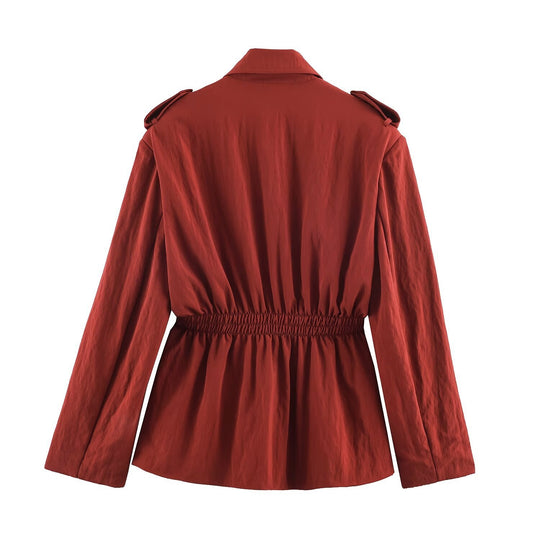 Damen Leichte High‑Waist Palazzo‑Hose mit weitem Bein und Eingrifftaschen Shop Nory