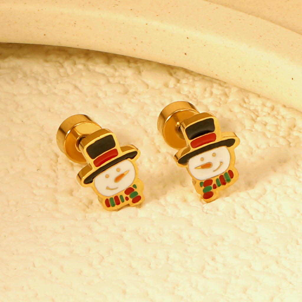 Damen Ohrstecker mit Kristall-Ahorn-Design Shop Nory