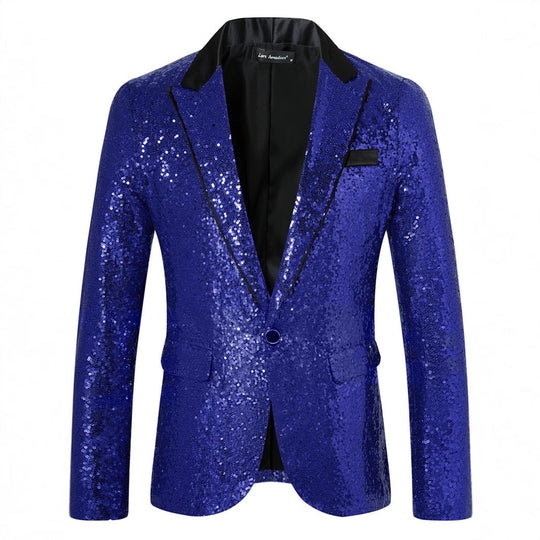 Herren Glamouröser Paillettenblazer