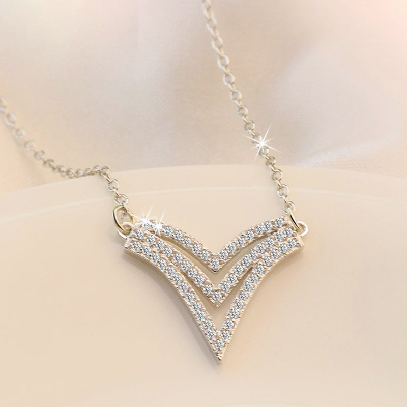 Damen elegante und funkelnde Halskette Shop Nory