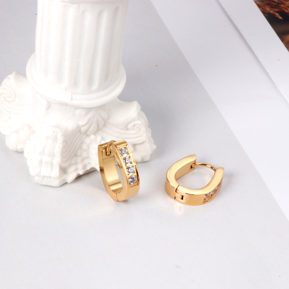 Damen Ohrstecker mit funkelnden Zirkonia und elegantem Design Shop Nory