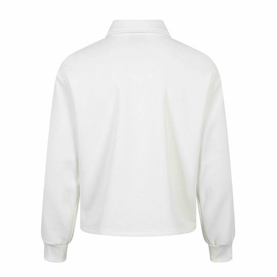Unisex Langärmeliges Rugby-Poloshirt mit Stickereien und Kentkragen Shop Nory