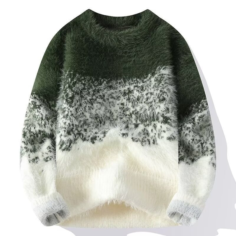 Damen Gemütlicher Rundhals Pullover aus Flauschigem Material Shop Nory