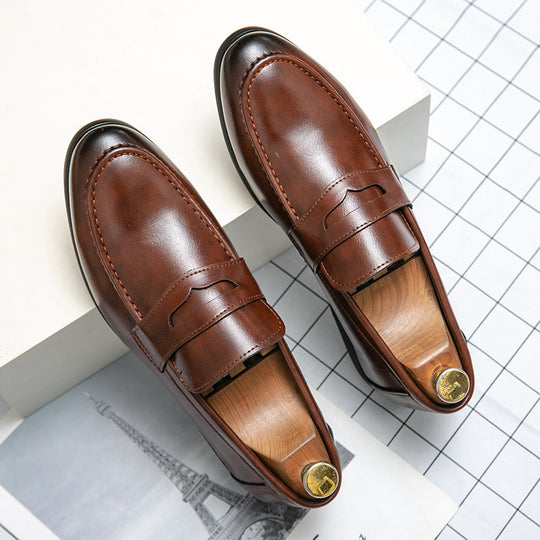 Herren klassische Tassel-Lederloafer mit Mokassinnaht, gepolsterter Komfortinnensohle und rutschfester Gummilaufsohle Shop Nory