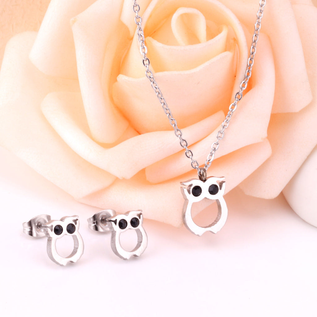 Damen Schmuckset mit Eulenmotiv Shop Nory