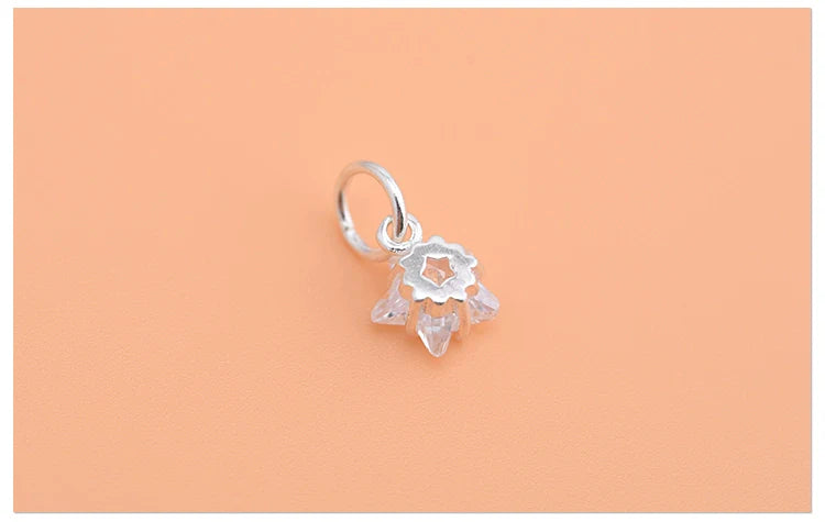 925 Sterling Silber Rhinestone Zirkon Zubehör Mini Kleiner Stern Fünfzackiger Stern Anhänger Armband Halskette Kreative Handgemachte Zubehör | Shop Nory