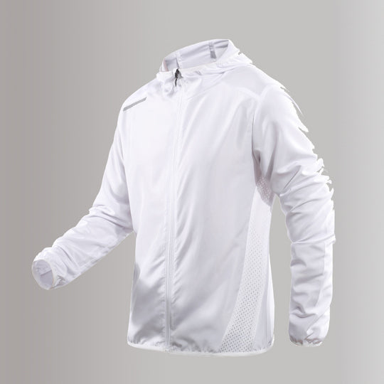 Herren Atmungsaktive und Wasserdichte Laufjacke