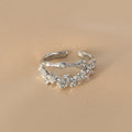 Damen Offener Ring mit organischem Design und funkelnden Akzenten Shop Nory