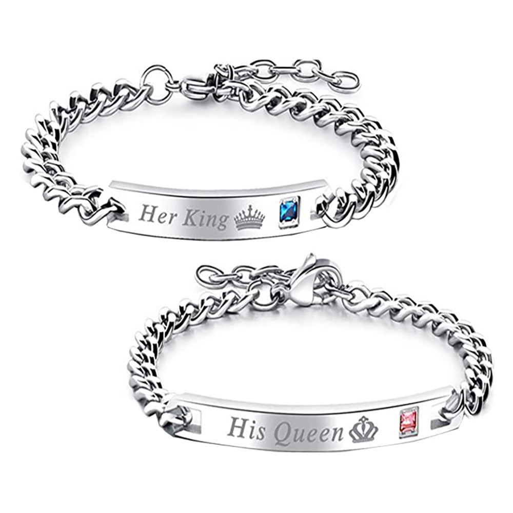 Damen Elegantes Kettenarmband mit personalisierbarem Anhänger Shop Nory