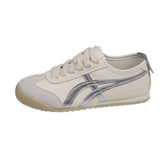 Damen Sportliche Sneakers im Retro-Design mit kontrastierenden Farbakzenten Shopnory